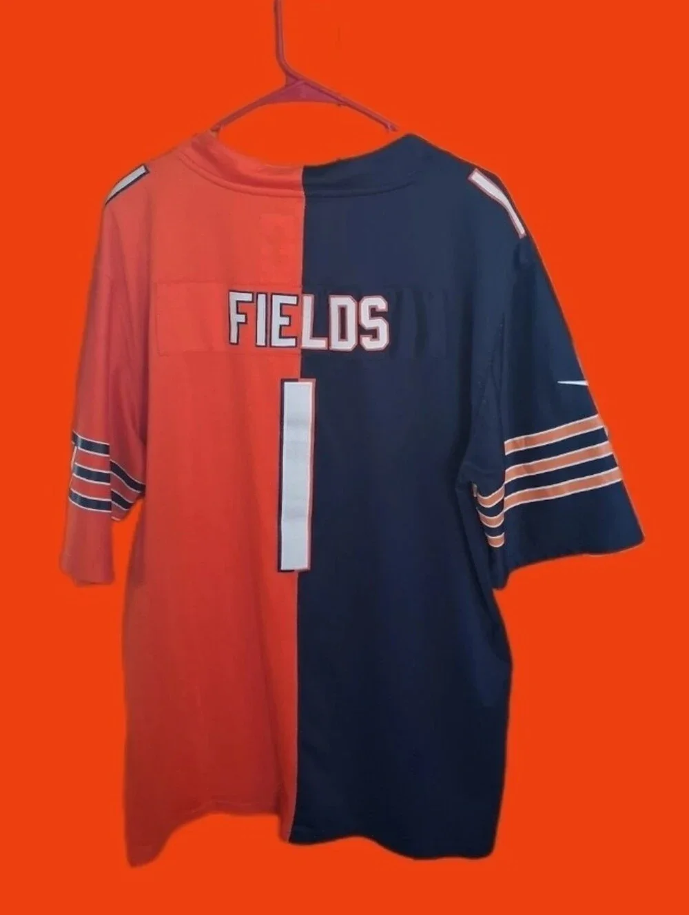 Mystery Sports Card With Justin Fields Chicago Bears Large Jersey
